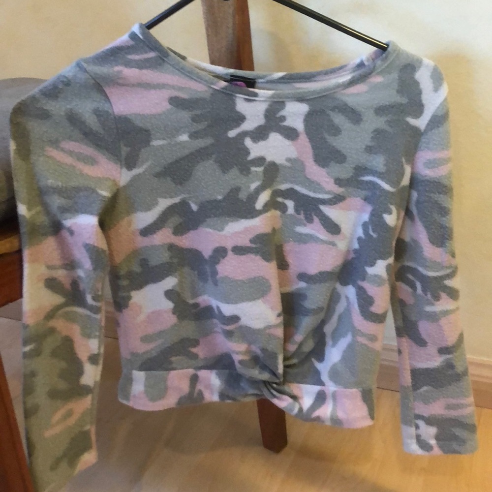 Kids Pinc (9-10) Camo Pj Set